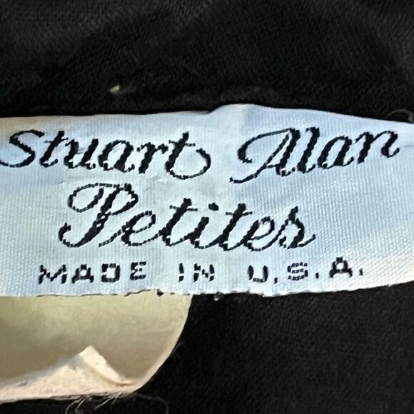 Stuart Alan Petites Women’s Size 9-10 Fit‎ & Flare Shirt Dress Black Pockets - Picture 3 of 10